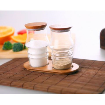 Западный стиль Креативный дизайн Borosilicaate Glass Spice Jar